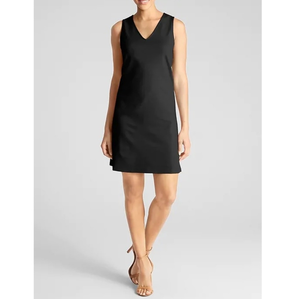 Gap Ponte Tank Dress Black Size S #358138 v96